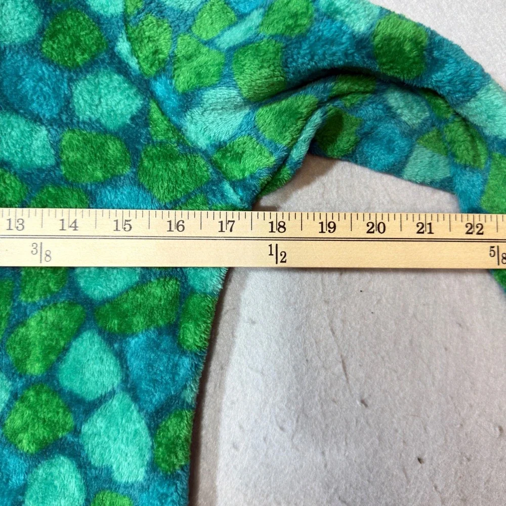Sainteve‎ Kids Dinosaur Pajamas Kids S 7/8 Green Excellent Hooded Fleece Onesie